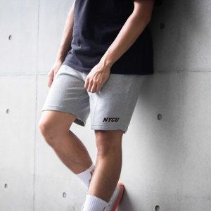 NYCU休閒有型棉短褲_灰